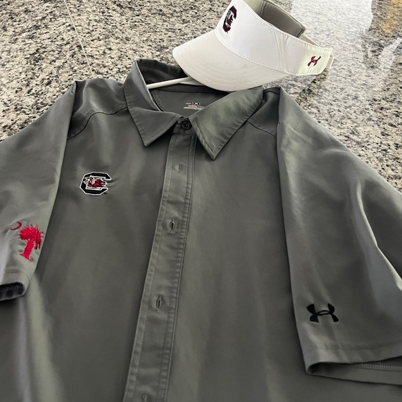 University of South Carolina Under Armor Shirt, Visor and Recruit Lanyard! New - Picture 3 of 4